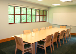 photo of table in meeting room