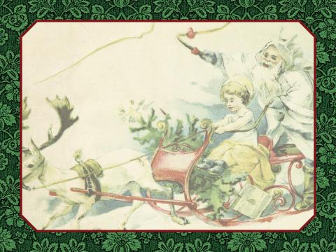 Image of vintage Christmas scene