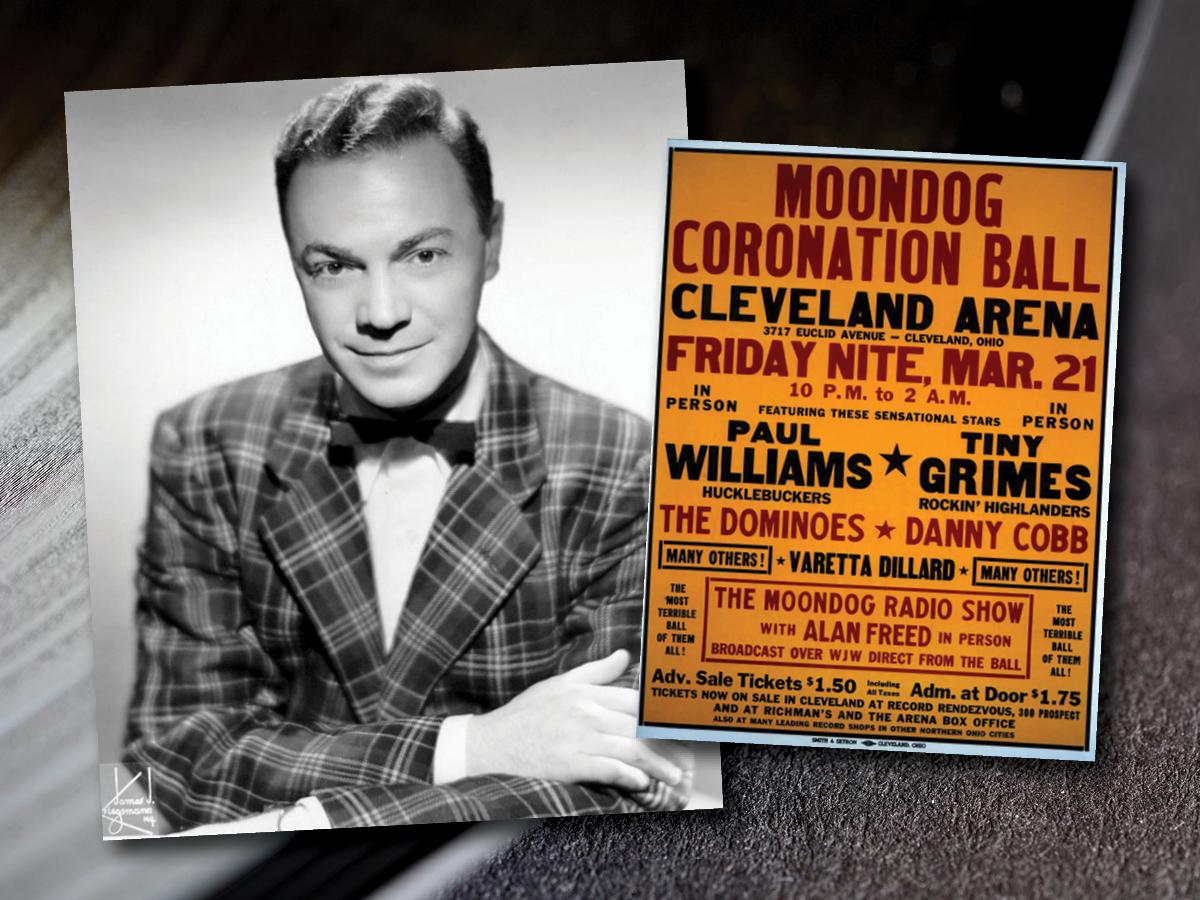 Alan Freed and concert poster