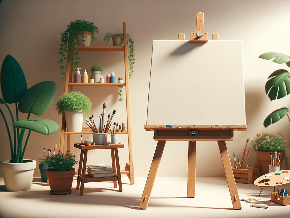 Image of art easel