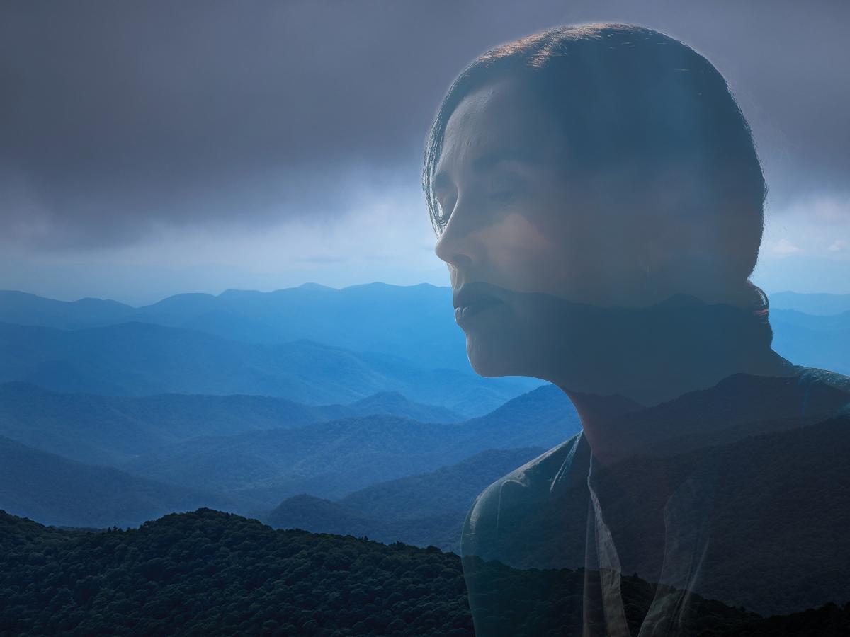 moody Appalachian mountain scene