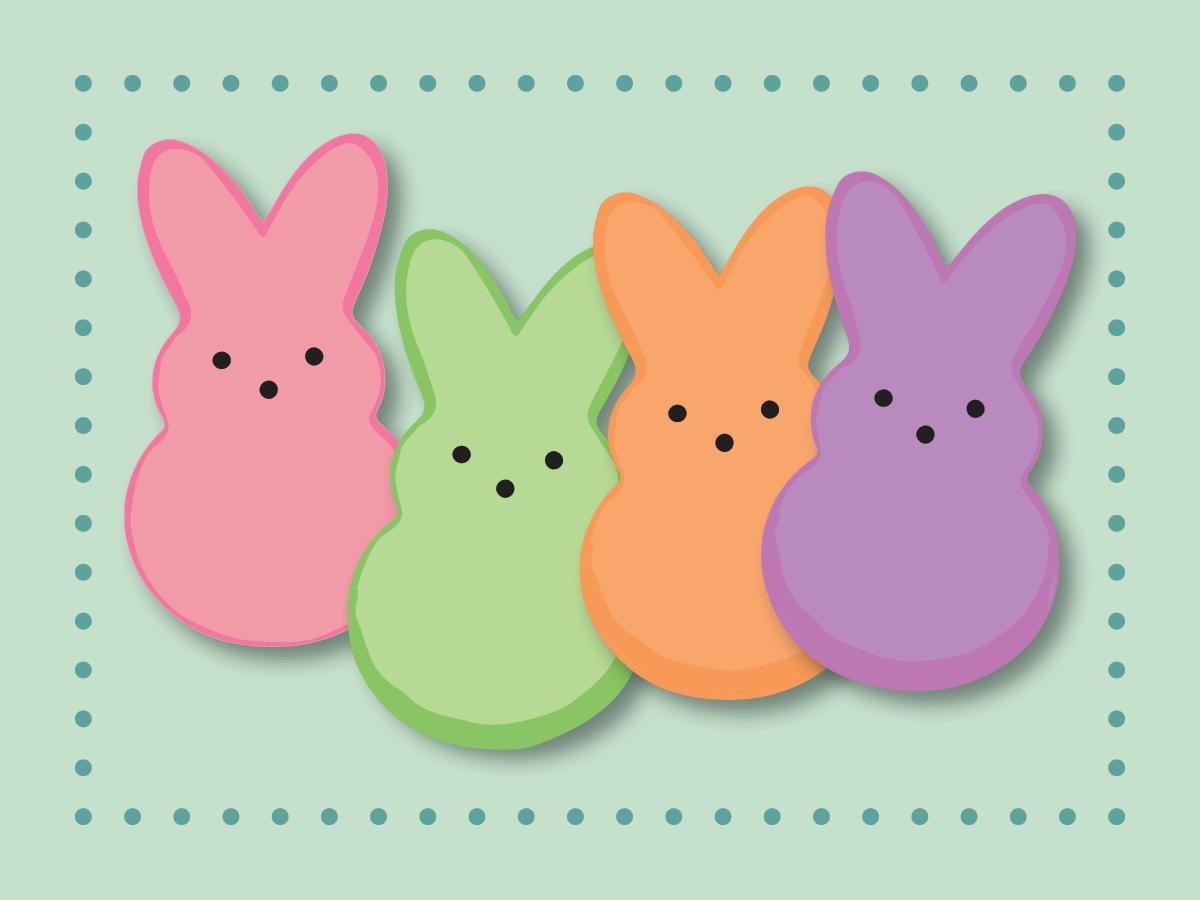 Image of colored PEEPS